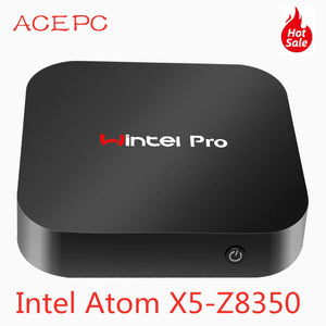 Mini PC Windows10 Wintel Pro Atom Intel Quad Core X5-Z8350 1.84GHz 4GB/64GB Dual 2.4G/5G WIFI 100M LAN Desktop Computers PC mini
